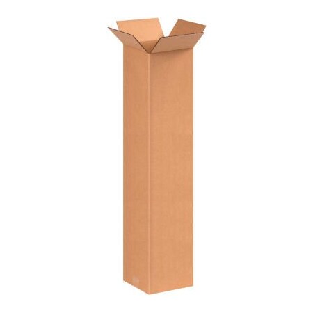 Box Packaging Tall Cardboard Corrugated Boxes, 8"L x 8"W x 38"H, Kraft 8838